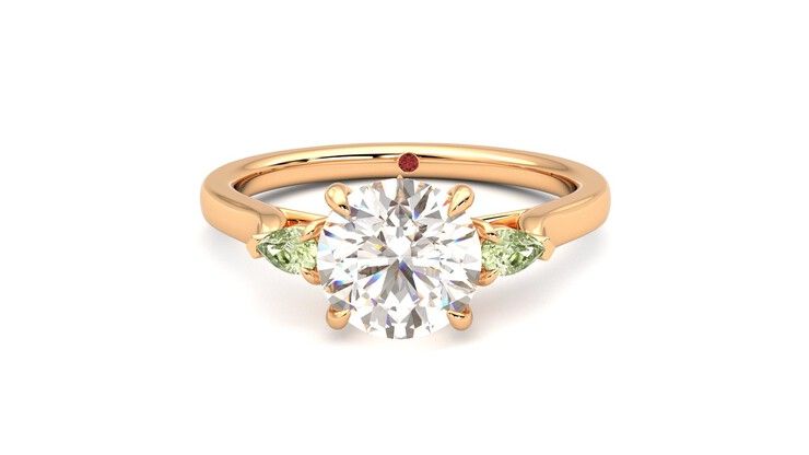 Taylor & Hart Faith Round Engagement Ring 360 degree image 29
