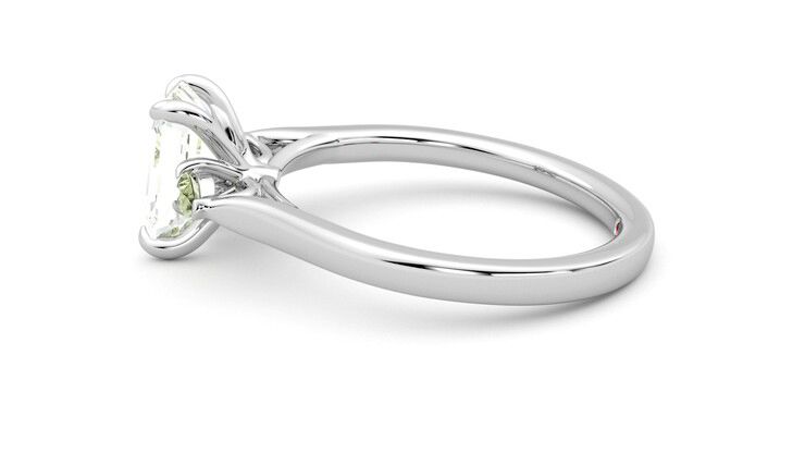 Taylor & Hart Faith Emerald Engagement Ring 360 degree image 20
