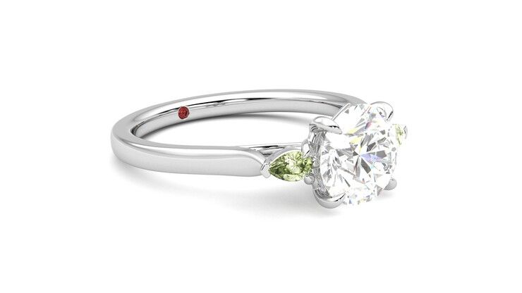 Taylor & Hart Faith Round Engagement Ring 360 degree image 6