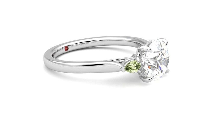 Taylor & Hart Faith Round Engagement Ring 360 degree image 7