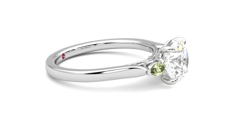 Taylor & Hart Faith Round Engagement Ring 360 degree image 8
