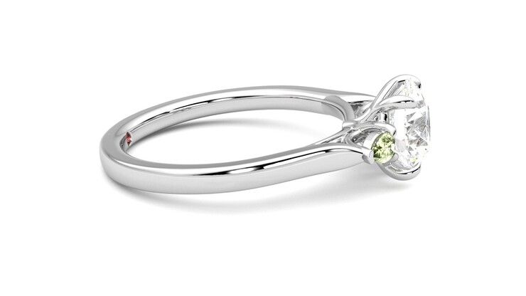 Taylor & Hart Faith Round Engagement Ring 360 degree image 9