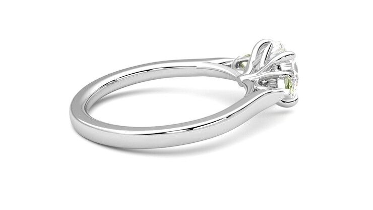Taylor & Hart Faith Round Engagement Ring 360 degree image 11