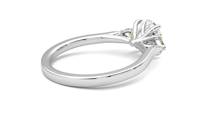 Taylor & Hart Faith Round Engagement Ring 360 degree image 12