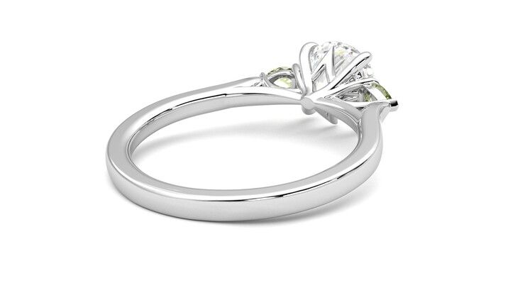 Taylor & Hart Faith Round Engagement Ring 360 degree image 13