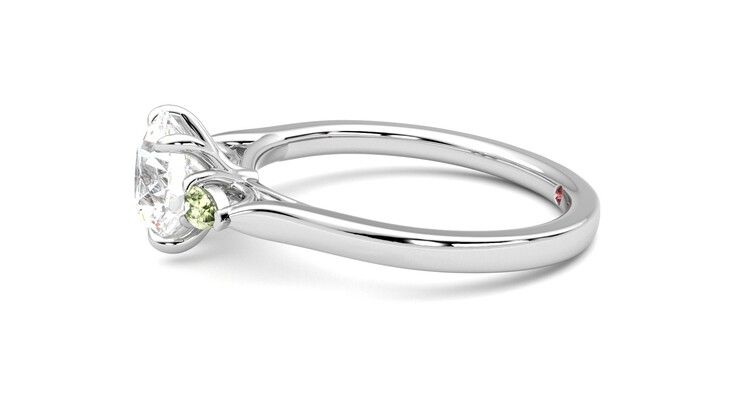 Taylor & Hart Faith Round Engagement Ring 360 degree image 21