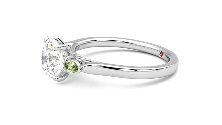 Taylor & Hart Faith Round Engagement Ring 360 degree image 22