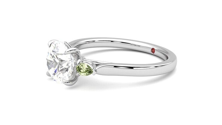Taylor & Hart Faith Round Engagement Ring 360 degree image 23
