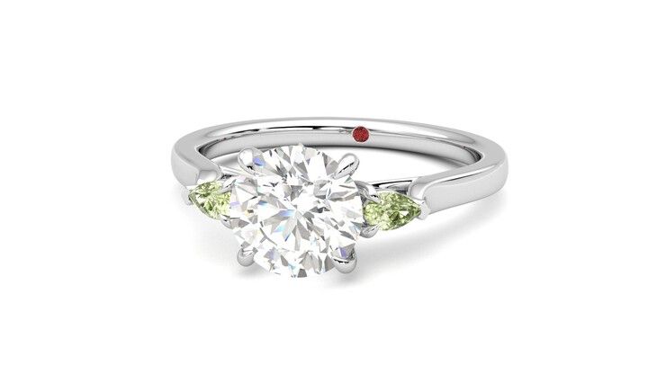 Taylor & Hart Faith Round Engagement Ring 360 degree image 27