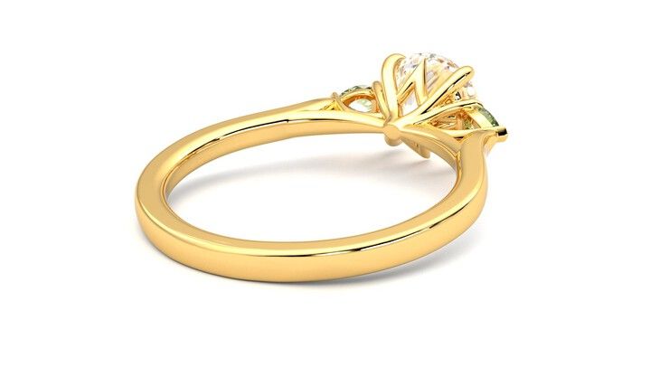 Taylor & Hart Faith Round Engagement Ring 360 degree image 13