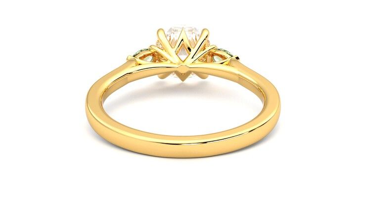 Taylor & Hart Faith Round Engagement Ring 360 degree image 15