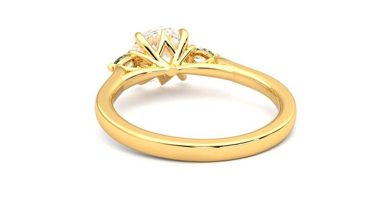 Taylor & Hart Faith Round Engagement Ring 360 degree image 16