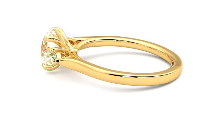 Taylor & Hart Faith Round Engagement Ring 360 degree image 20