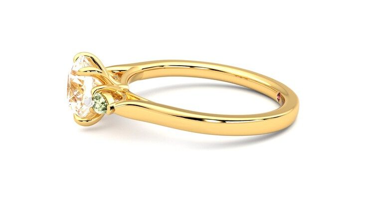 Taylor & Hart Faith Round Engagement Ring 360 degree image 21