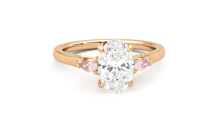 Taylor & Hart Faith Oval Engagement Ring 360 degree image 2