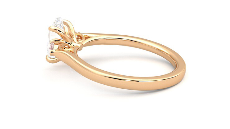 Taylor & Hart Faith Oval Engagement Ring 360 degree image 19