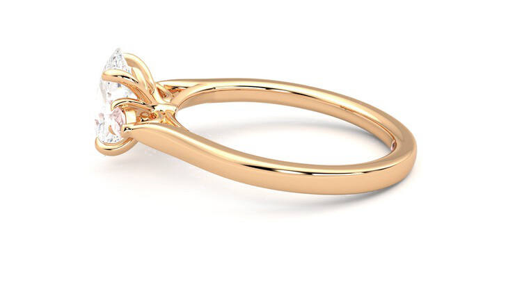Taylor & Hart Faith Oval Engagement Ring 360 degree image 20