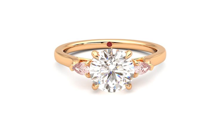 Taylor & Hart Faith Round Engagement Ring 360 degree image 1
