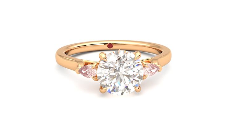Taylor & Hart Faith Round Engagement Ring 360 degree image 2