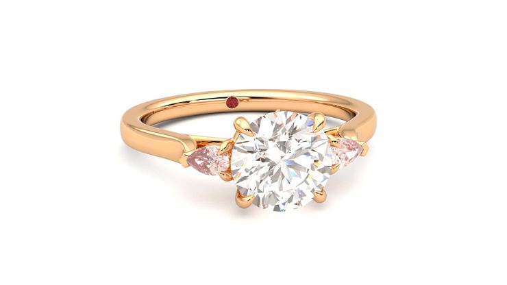 Taylor & Hart Faith Round Engagement Ring 360 degree image 3