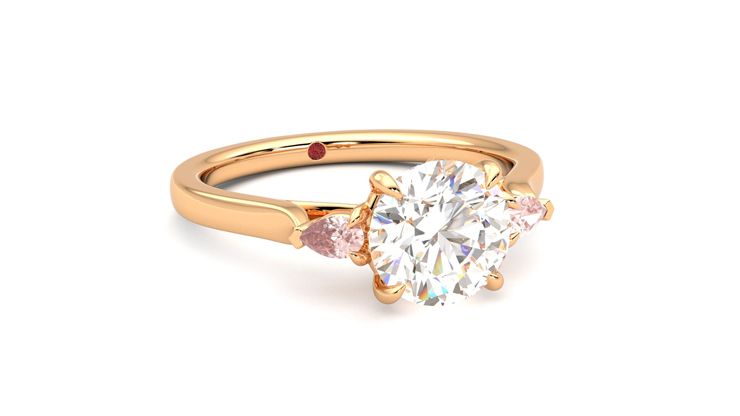 Taylor & Hart Faith Round Engagement Ring 360 degree image 4