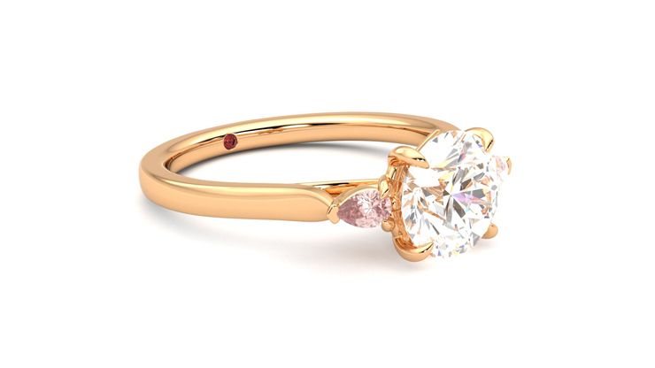 Taylor & Hart Faith Round Engagement Ring 360 degree image 6