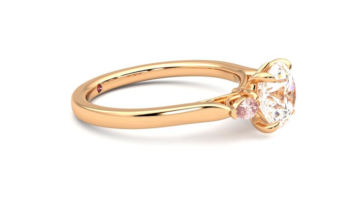 Taylor & Hart Faith Round Engagement Ring 360 degree image 8
