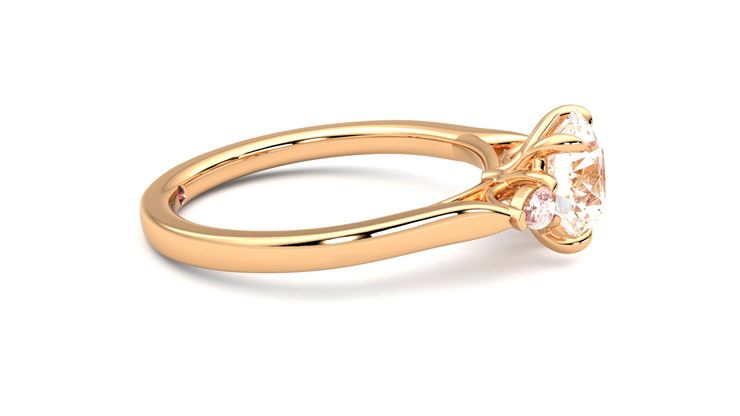 Taylor & Hart Faith Round Engagement Ring 360 degree image 9
