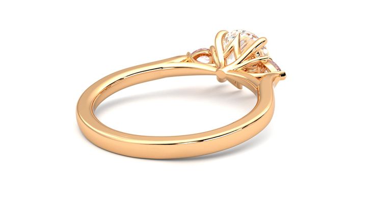 Taylor & Hart Faith Round Engagement Ring 360 degree image 13