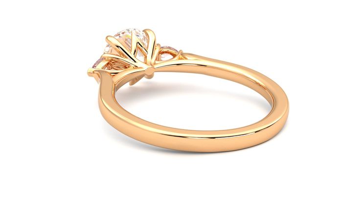Taylor & Hart Faith Round Engagement Ring 360 degree image 17