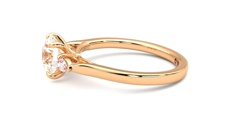 Taylor & Hart Faith Round Engagement Ring 360 degree image 21