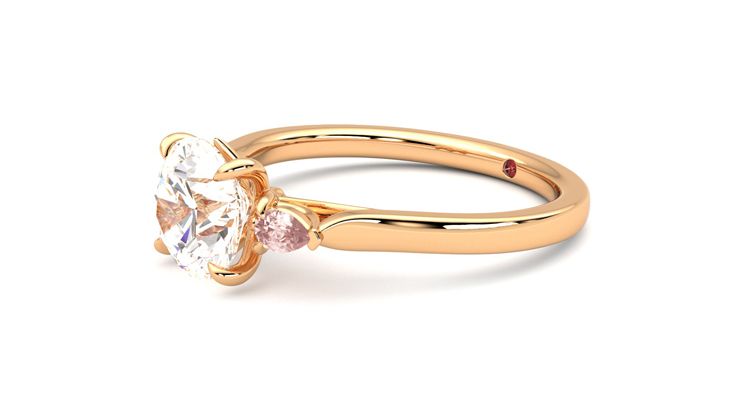 Taylor & Hart Faith Round Engagement Ring 360 degree image 23