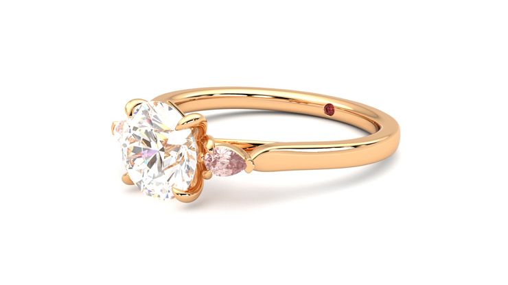 Taylor & Hart Faith Round Engagement Ring 360 degree image 24