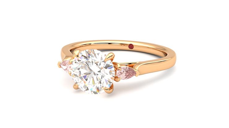 Taylor & Hart Faith Round Engagement Ring 360 degree image 26
