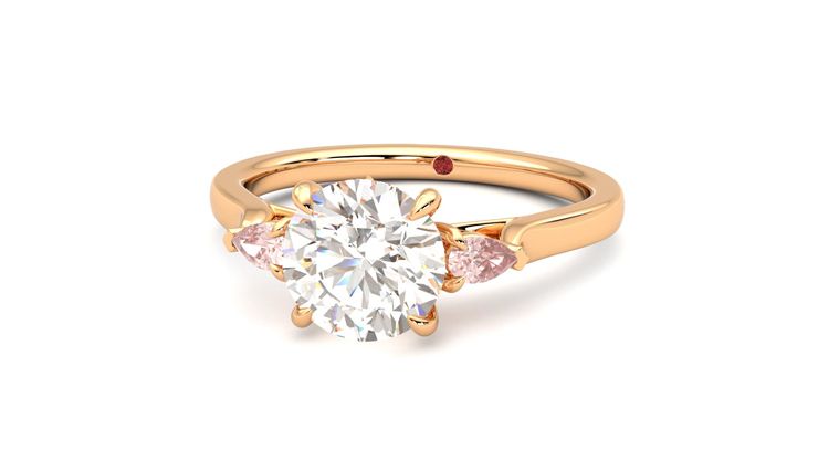 Taylor & Hart Faith Round Engagement Ring 360 degree image 27