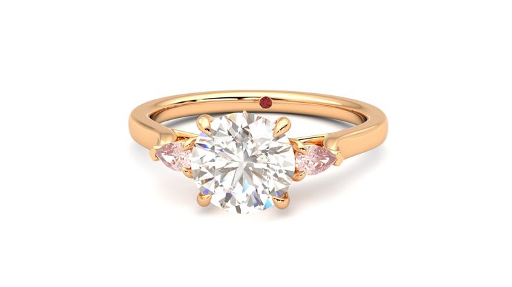 Taylor & Hart Faith Round Engagement Ring 360 degree image 28