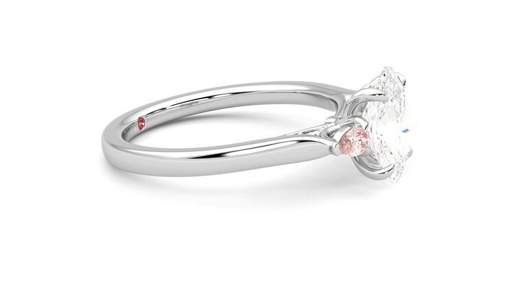 Taylor & Hart Faith Oval Engagement Ring 360 degree image 8