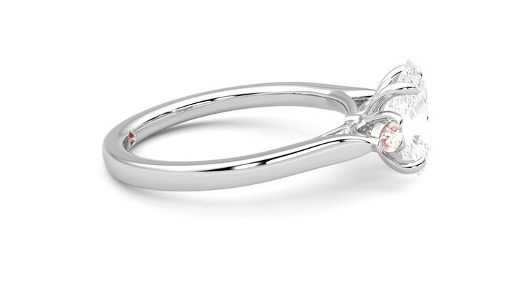 Taylor & Hart Faith Oval Engagement Ring 360 degree image 9