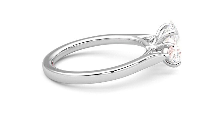 Taylor & Hart Faith Oval Engagement Ring 360 degree image 10