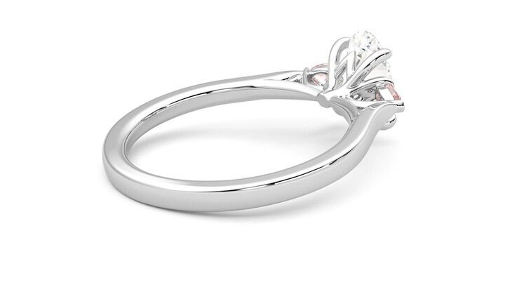 Taylor & Hart Faith Oval Engagement Ring 360 degree image 12