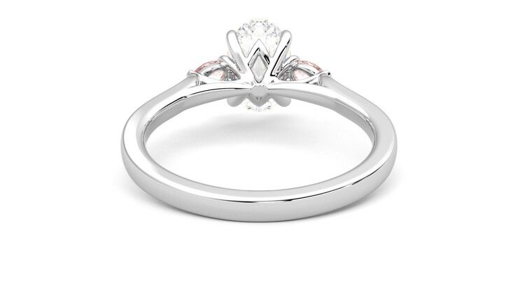 Taylor & Hart Faith Oval Engagement Ring 360 degree image 15