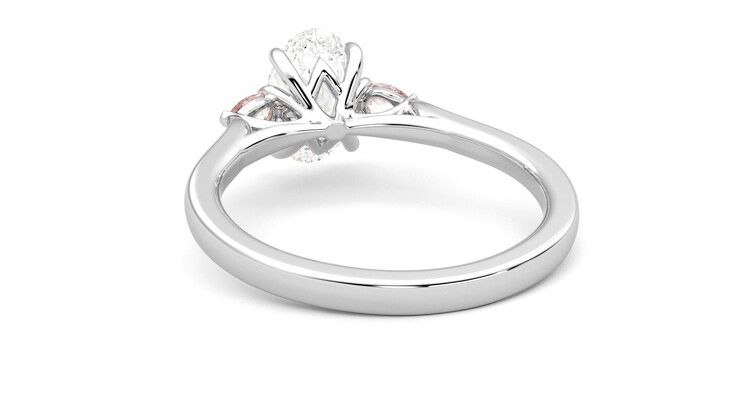 Taylor & Hart Faith Oval Engagement Ring 360 degree image 16