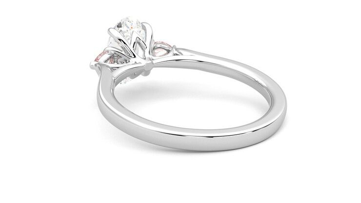 Taylor & Hart Faith Oval Engagement Ring 360 degree image 17