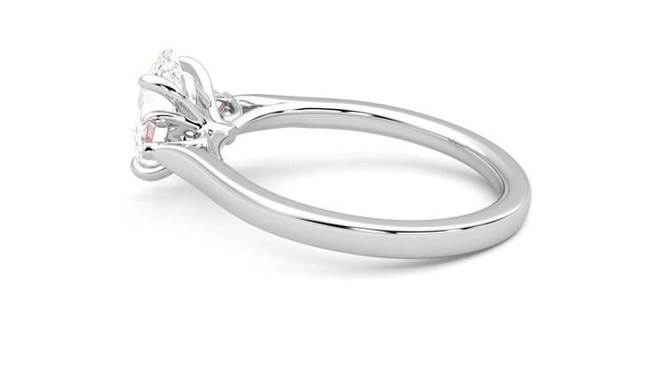Taylor & Hart Faith Oval Engagement Ring 360 degree image 19
