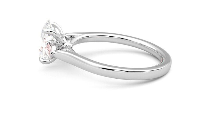 Taylor & Hart Faith Oval Engagement Ring 360 degree image 20