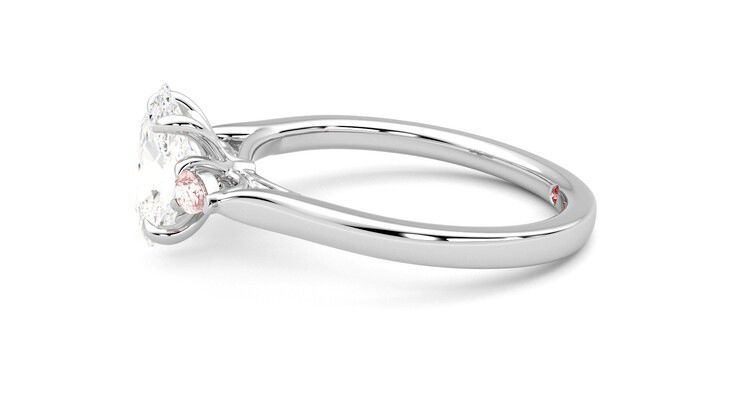 Taylor & Hart Faith Oval Engagement Ring 360 degree image 21