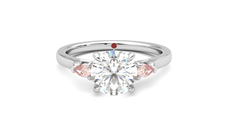 Taylor & Hart Faith Round Engagement Ring 360 degree image 0