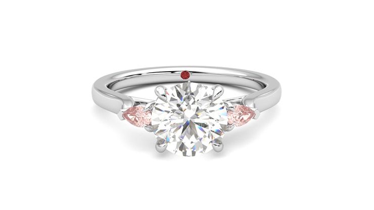 Taylor & Hart Faith Round Engagement Ring 360 degree image 1