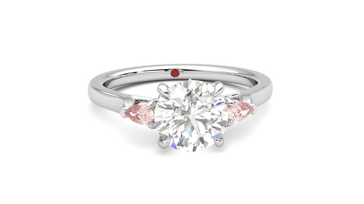 Taylor & Hart Faith Round Engagement Ring 360 degree image 2