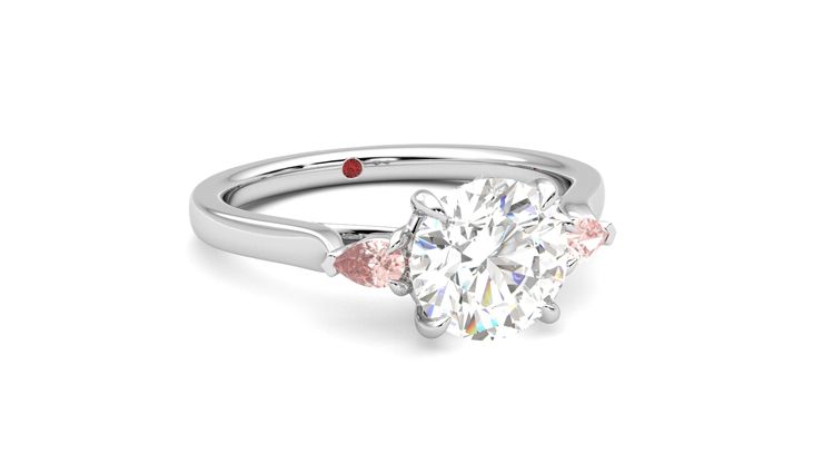 Taylor & Hart Faith Round Engagement Ring 360 degree image 4